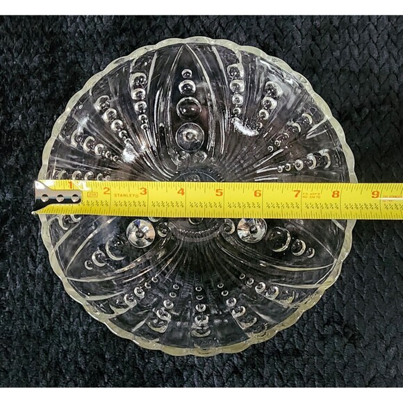 Vintage Anchor Hocking “Bubble” Oyster Pearl Serving Bowl – 1930s–1940s – USA - Picture 7 of 8